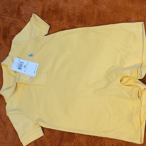 Ralph lauren boys one piece yellow jumper size 12m